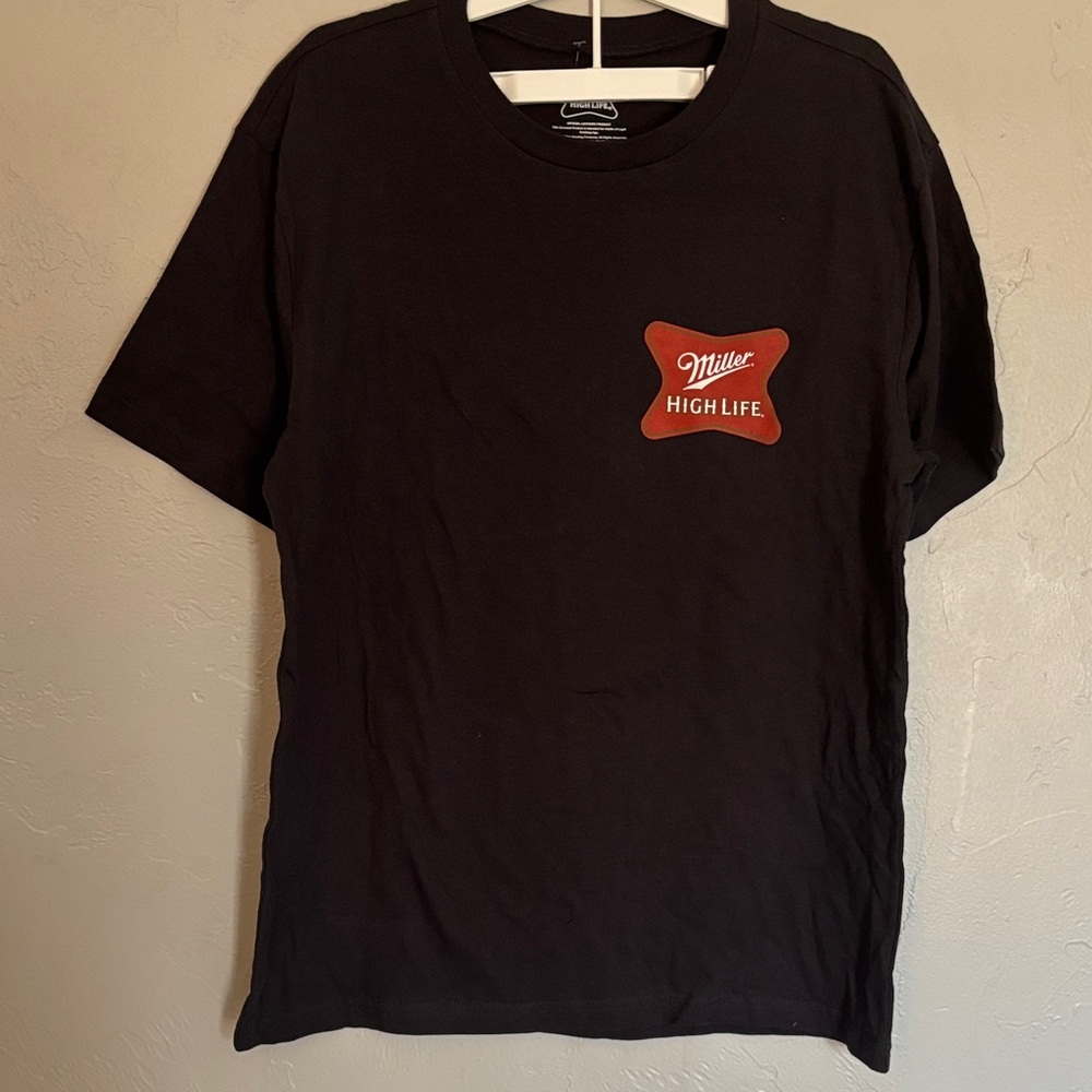 Miller High Life Men's Black Short Sleeve Tee